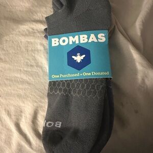 Bombas Men's Women’s Navy Blue Tan Charcoal Casual Socks size Large